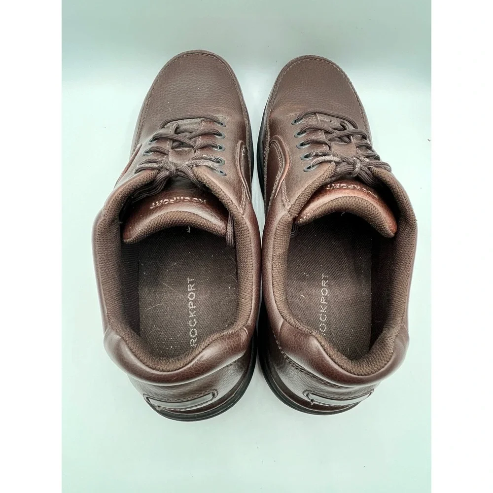 Rockport Men World Tour Classic Brown Leather Walking Shoes K71201 Size 11.5 M